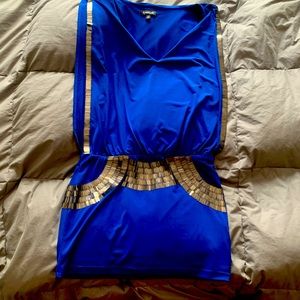 BeBe blue mini dress